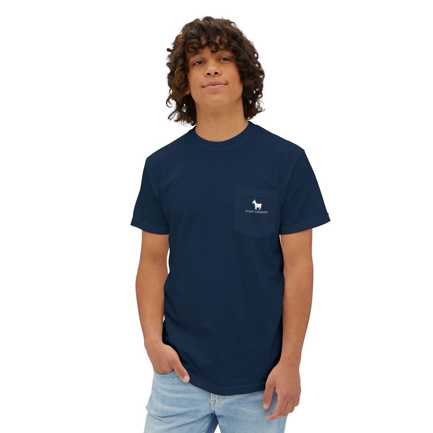Cozy Goat Grinder Unisex Pocket T-Shirt - Casual Tee