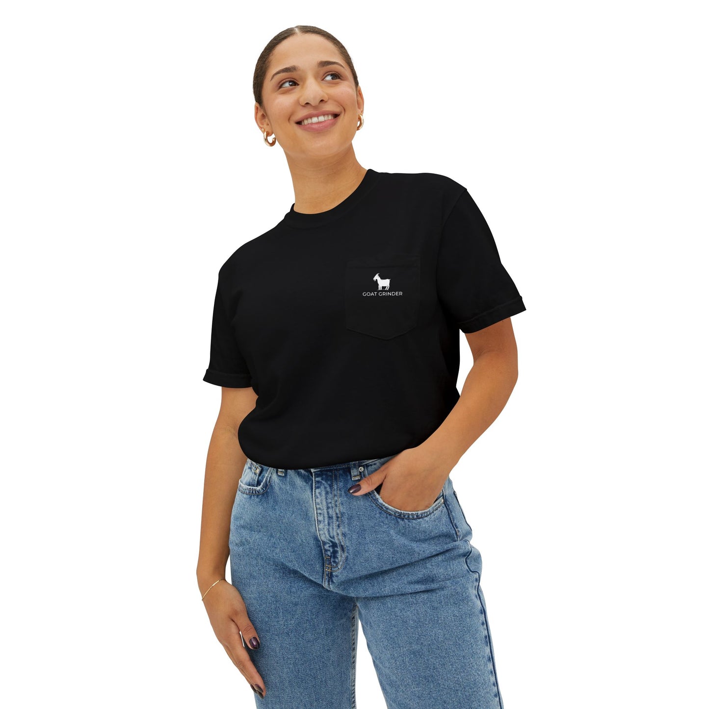 Cozy Goat Grinder Unisex Pocket T-Shirt - Casual Tee