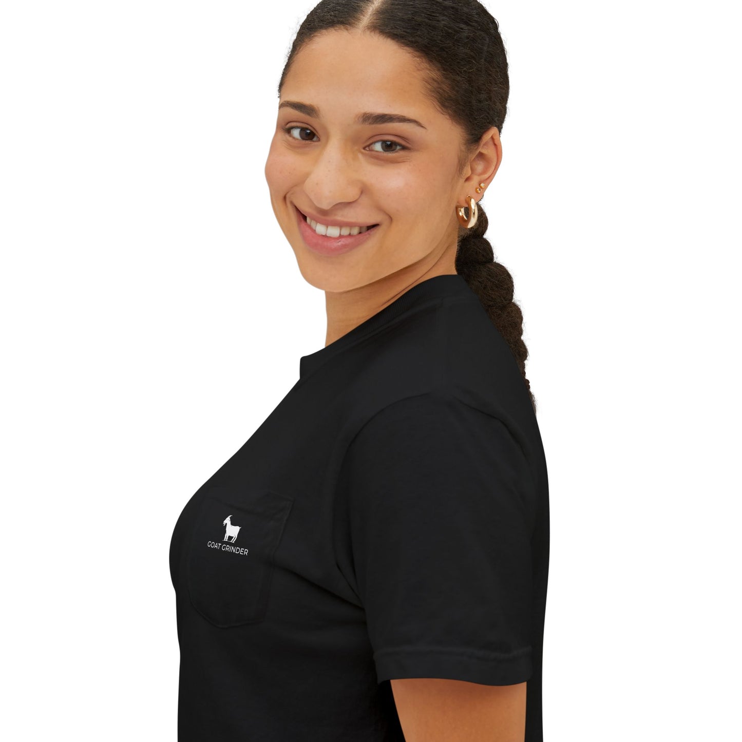 Cozy Goat Grinder Unisex Pocket T-Shirt - Casual Tee