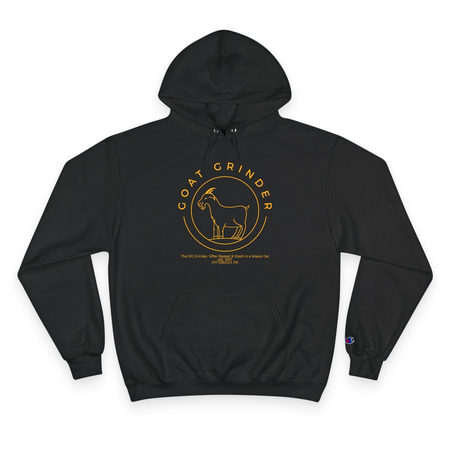 GOAT GRINDER OG Logo EST 2021 Champion Hoodie