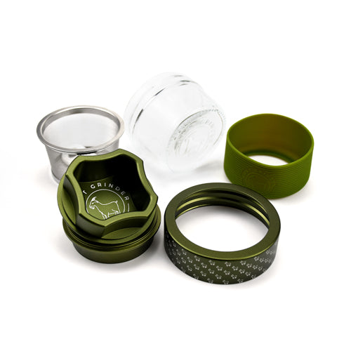 4 Piece Aluminum Herb Grinder | AITH v.I – OG - Repeat Pattern