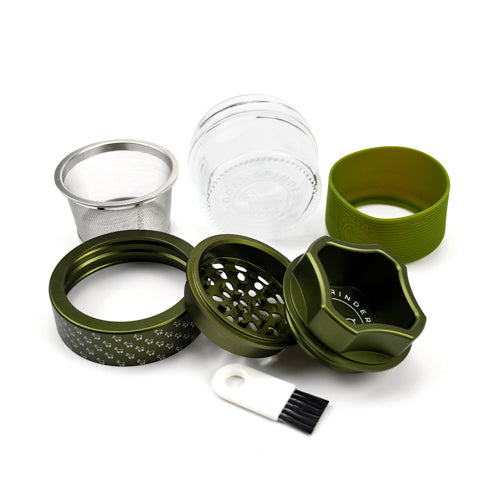 4 Piece Aluminum Herb Grinder | AITH v.I – OG - Repeat Pattern