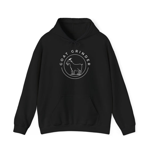 Goat Grinder Hoodie — Minimal Goat Logo Pullover