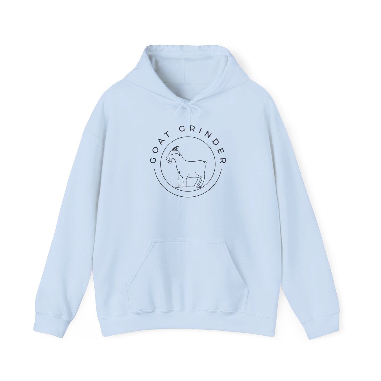 Goat Grinder Hoodie — Minimal Goat Logo Pullover