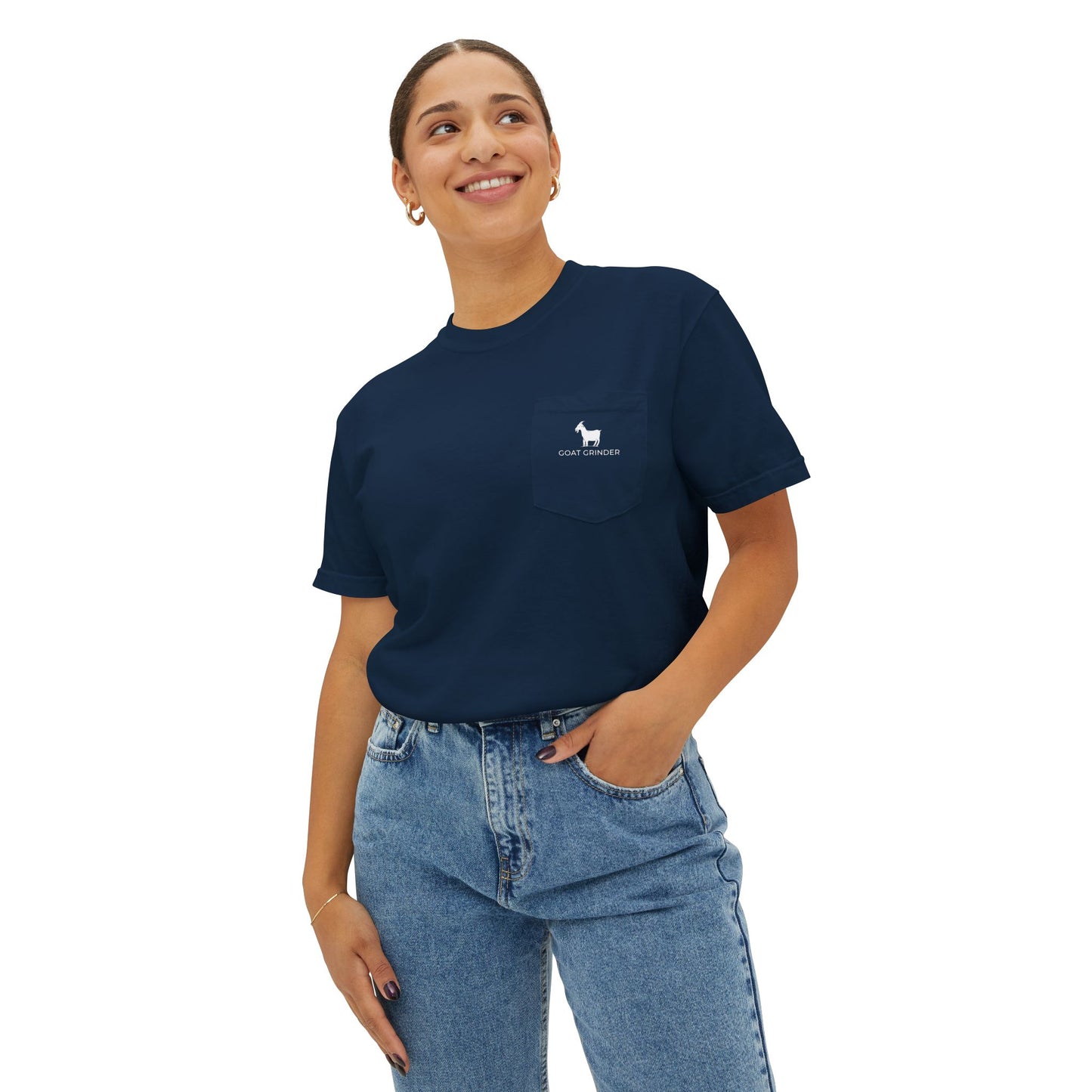 Cozy Goat Grinder Unisex Pocket T-Shirt - Casual Tee