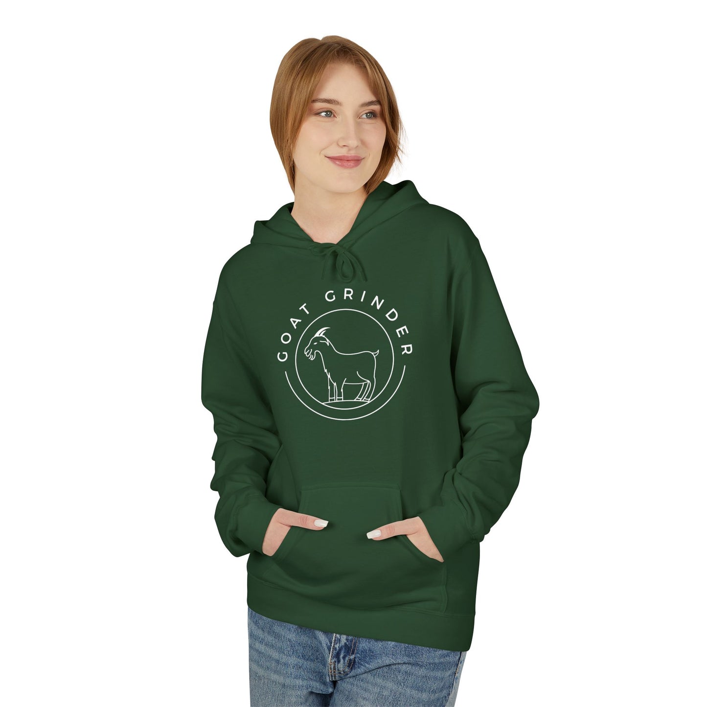 Goat Grinder Logo Hoodie — Fleece Pullover