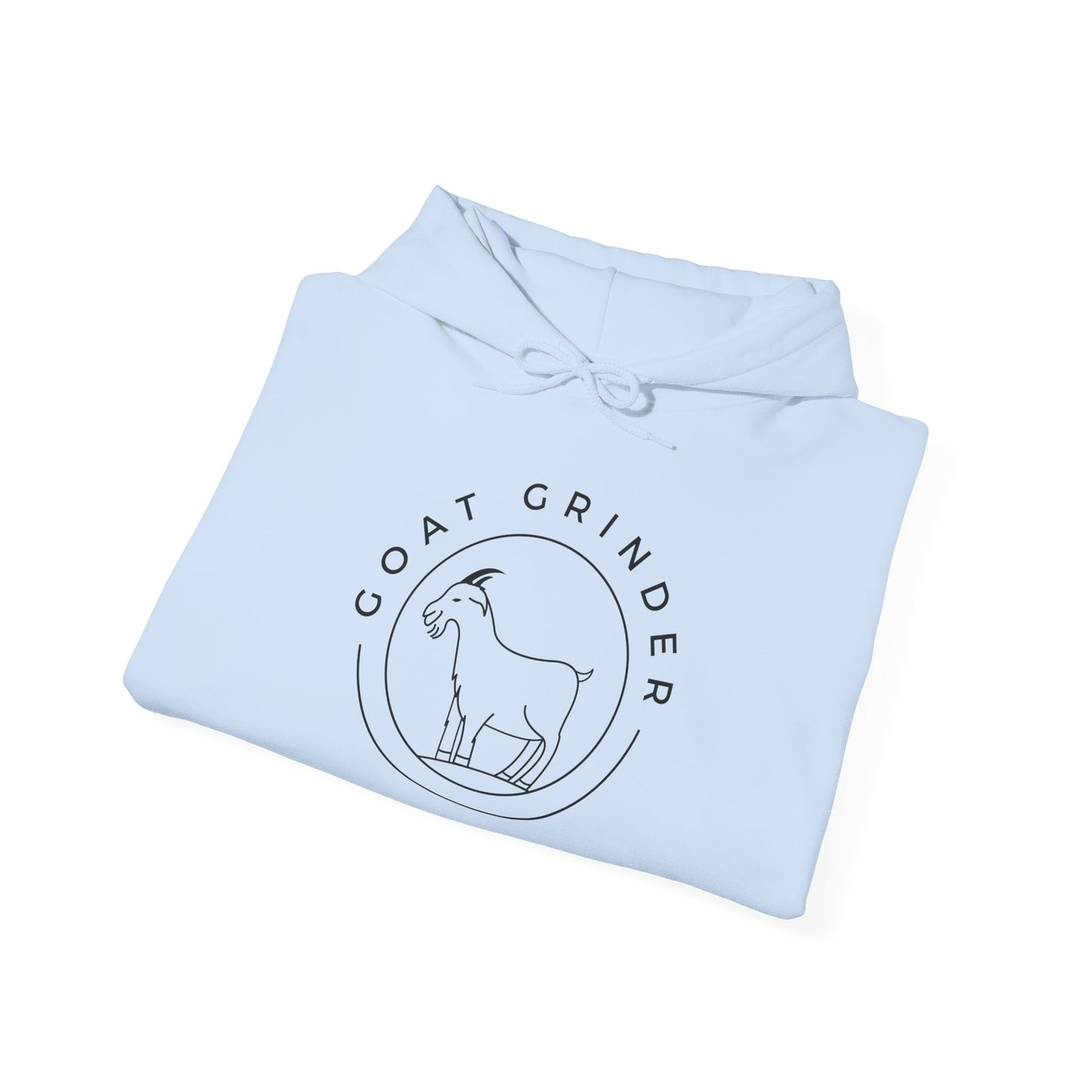 Goat Grinder Hoodie — Minimal Goat Logo Pullover