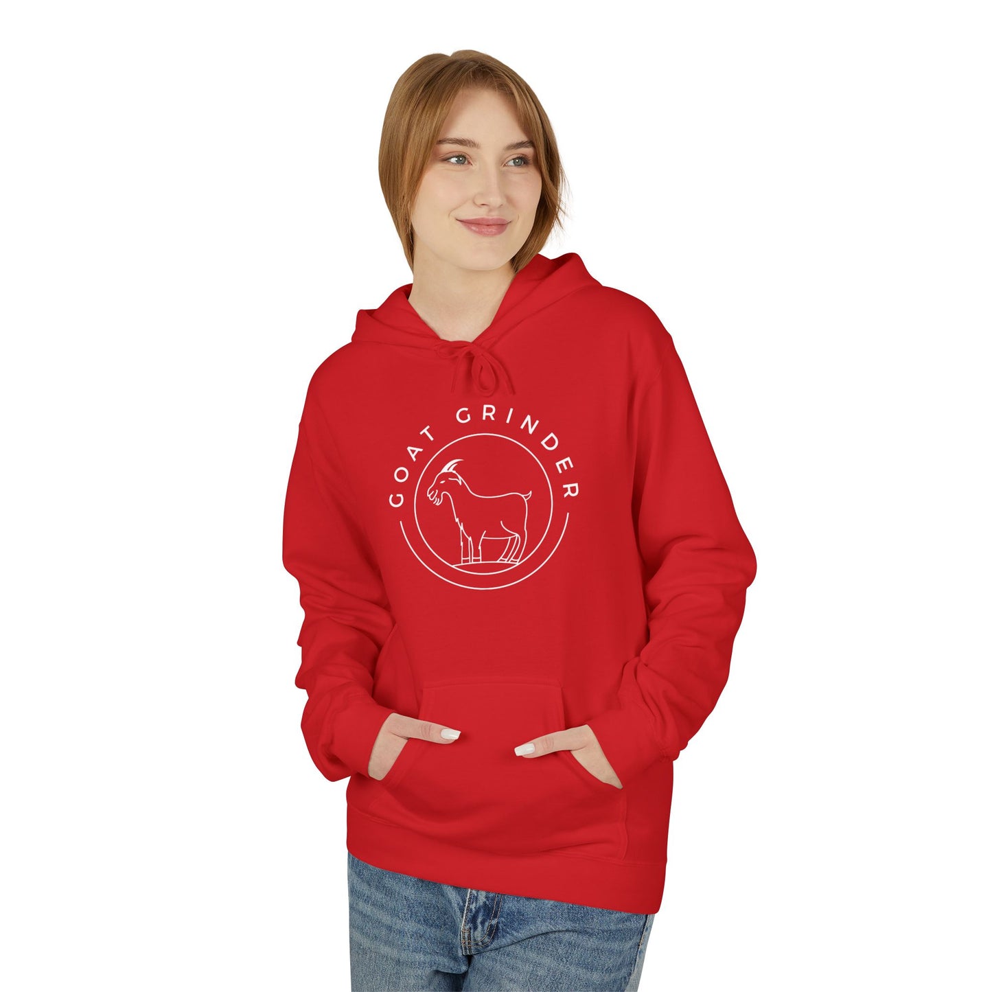 Goat Grinder Logo Hoodie — Fleece Pullover