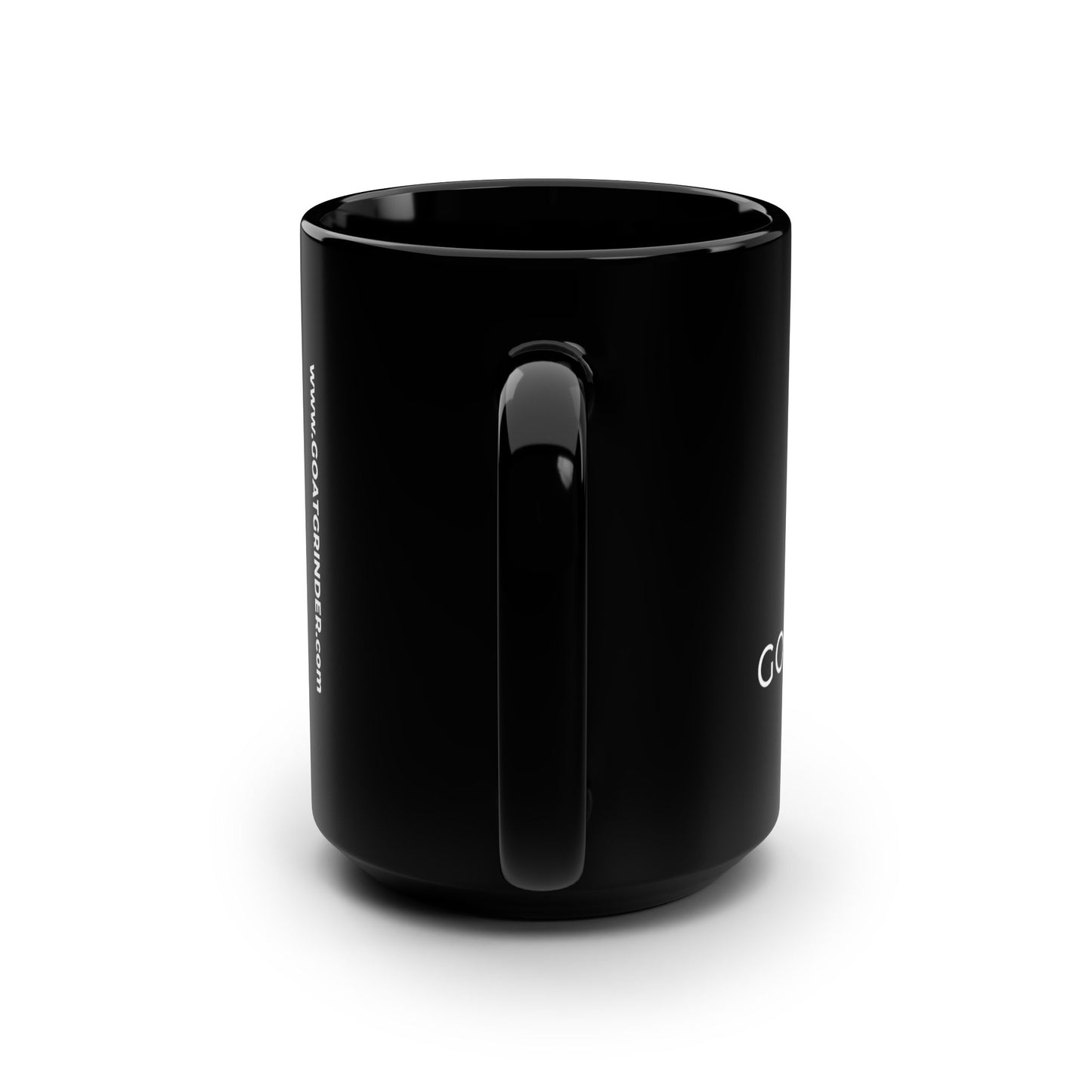 GOAT Grinder Black Mug - 15oz Coffee Cup for Cannabis Lovers
