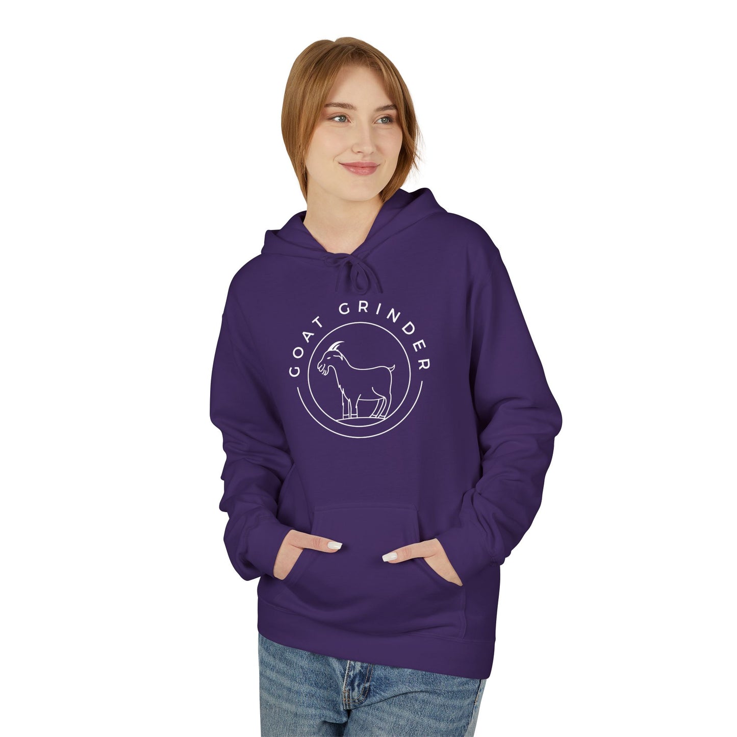 Goat Grinder Logo Hoodie — Fleece Pullover