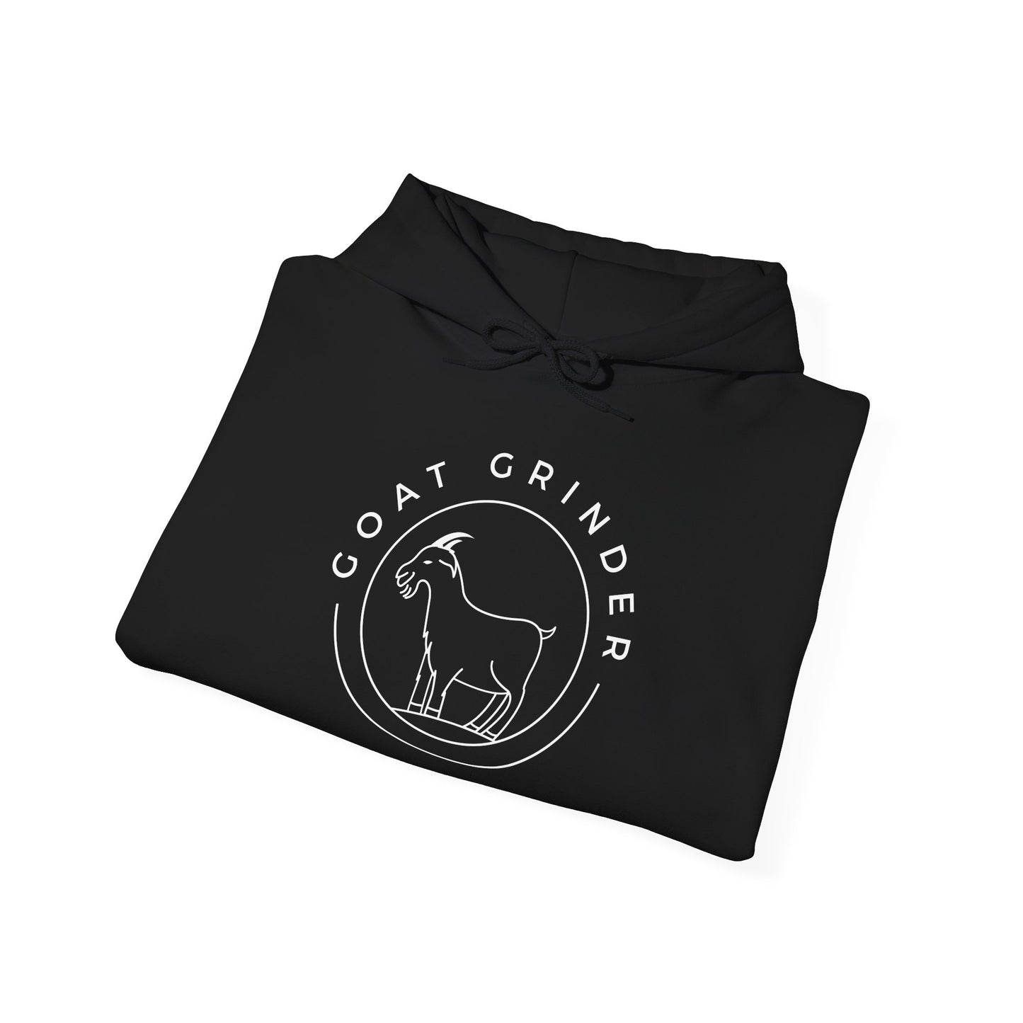 Goat Grinder Hoodie — Minimal Goat Logo Pullover