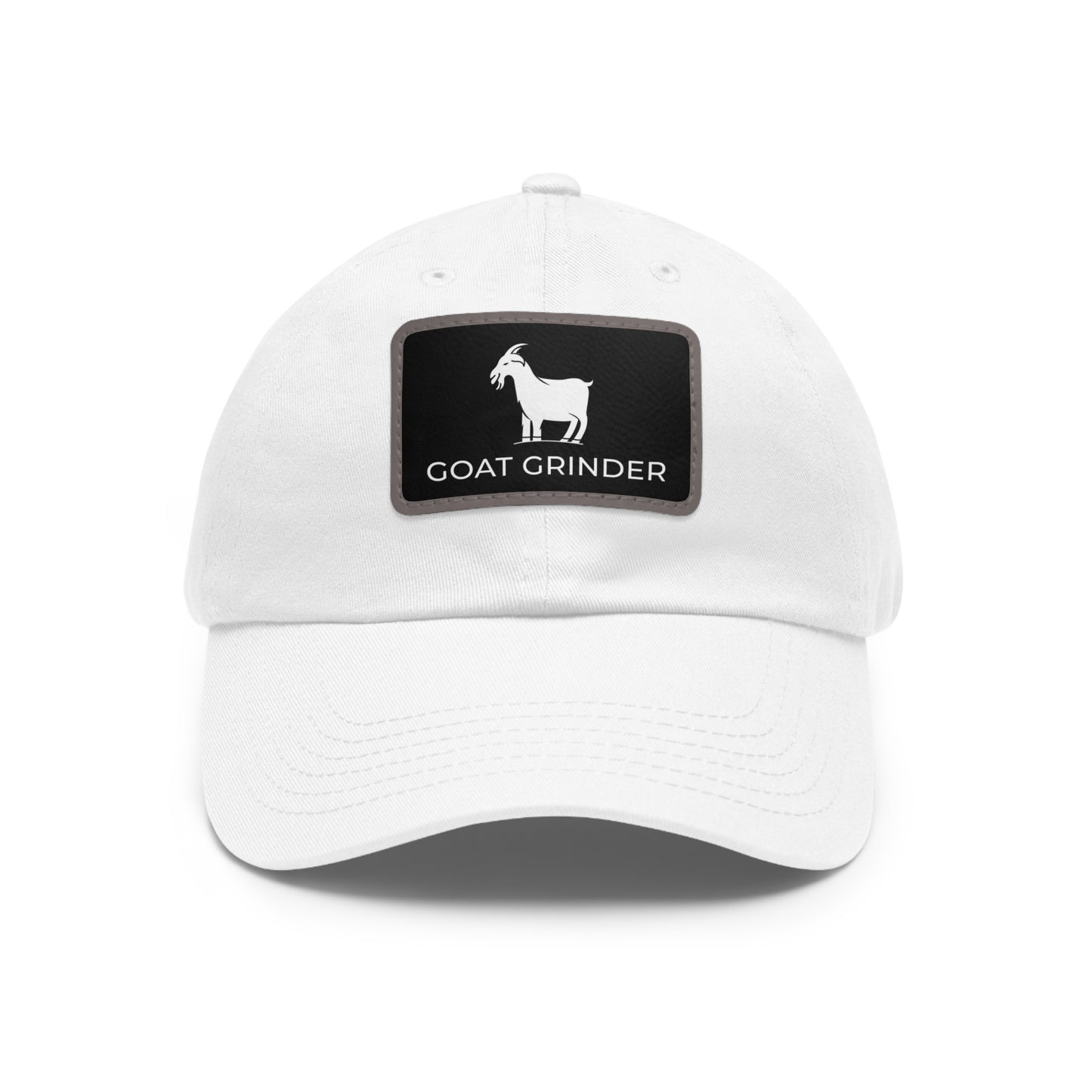 Dad Hat with Leather Patch (Rectangle)