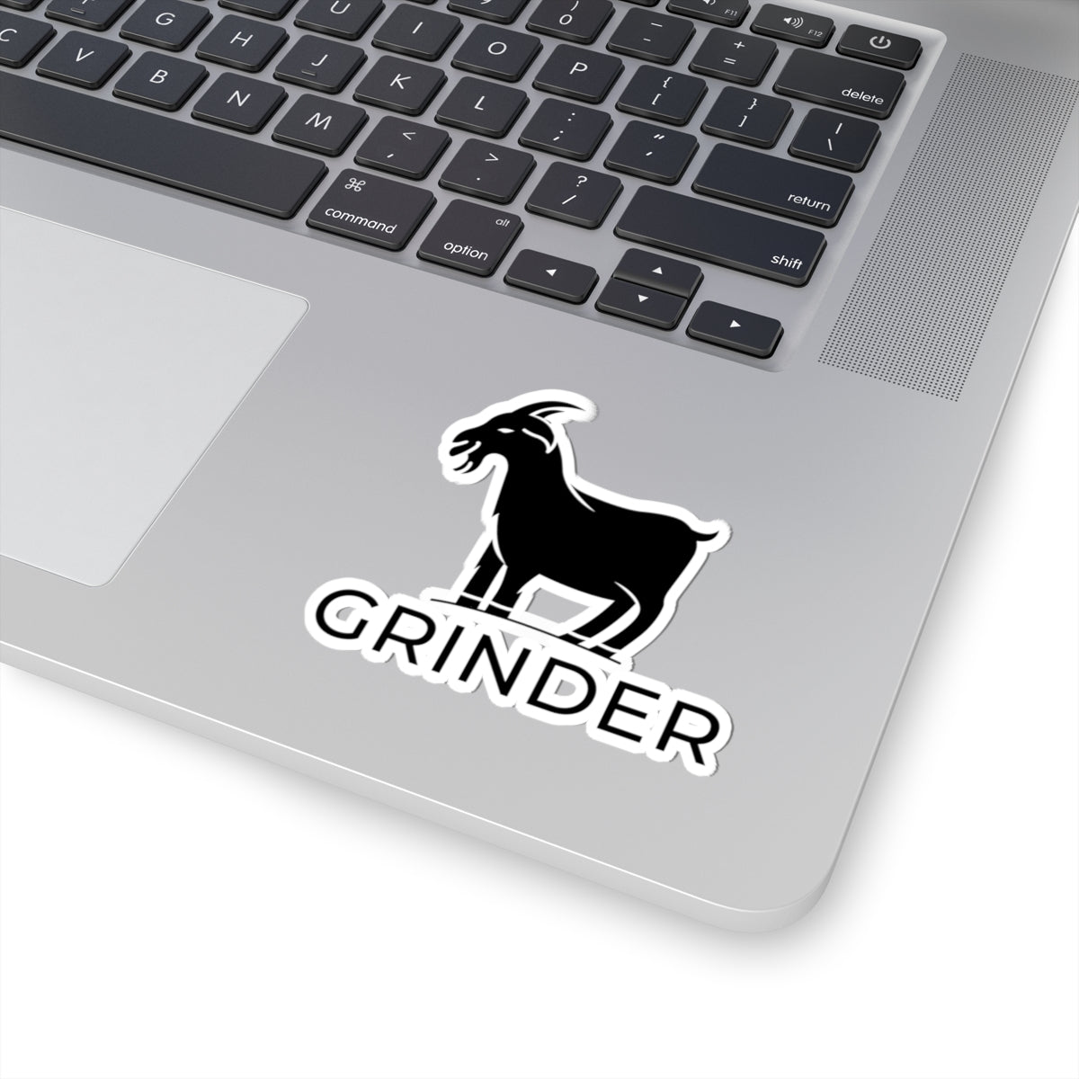 Goat Grinder Kiss-Cut Stickers | Unique Laptop Art, Gift for Goat Lovers, Custom Decals, Fun Laptop Stickers, Animal Stickers