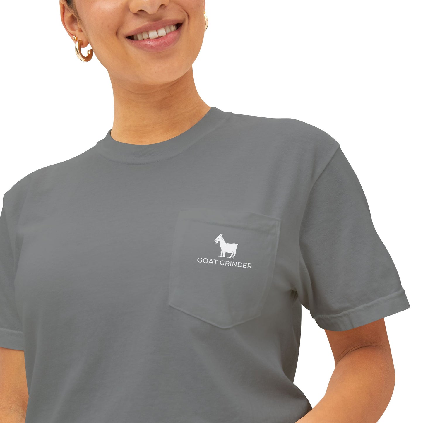 Cozy Goat Grinder Unisex Pocket T-Shirt - Casual Tee