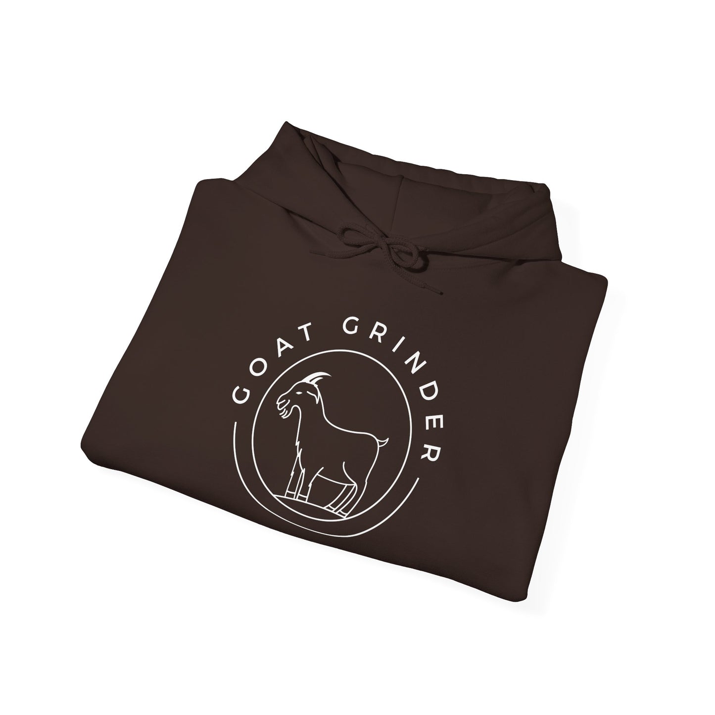 Goat Grinder Hoodie — Minimal Goat Logo Pullover