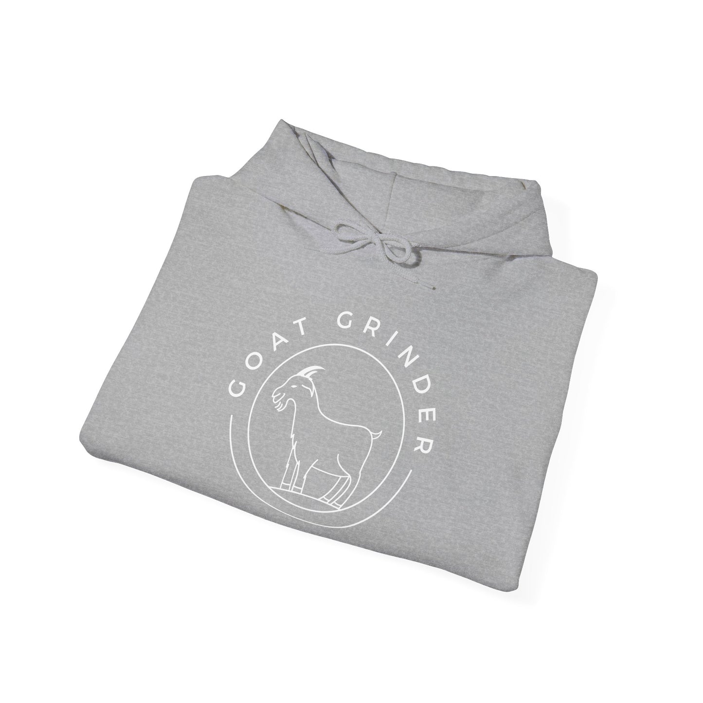 Goat Grinder Hoodie — Minimal Goat Logo Pullover