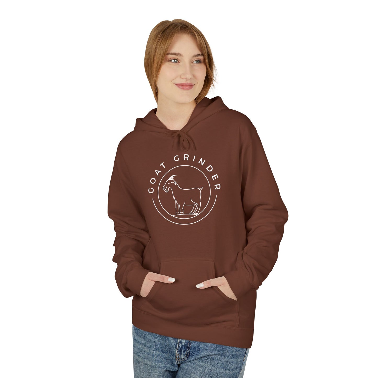 Goat Grinder Logo Hoodie — Fleece Pullover