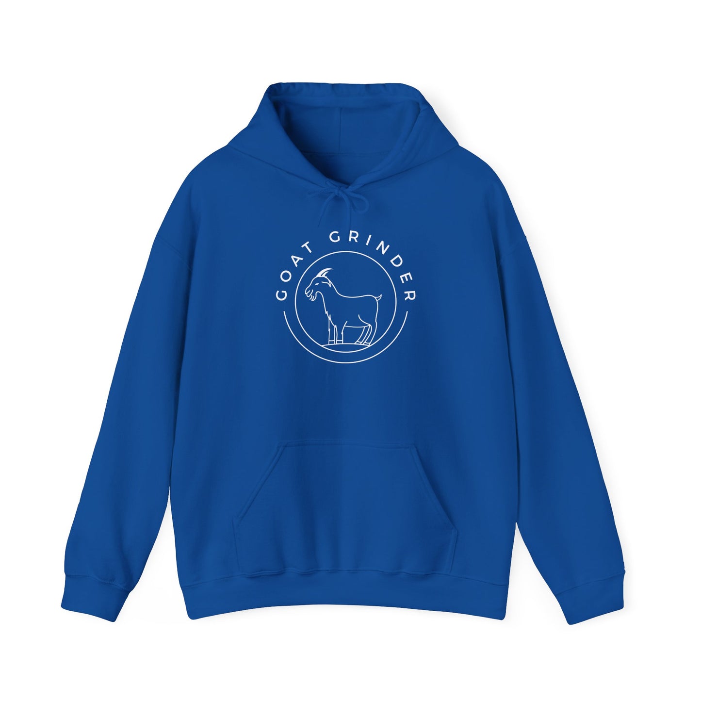 Goat Grinder Hoodie — Minimal Goat Logo Pullover